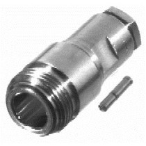 RF Industries Conector Coaxial de Rosca N Hembra, Plata