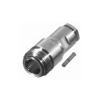 RF Industries Conector Coaxial de Rosca N Hembra, Plata