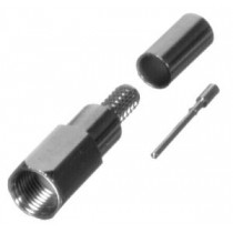 RF Industries Conector Coaxial FME de Anillo Plegable RF Macho, Níquel