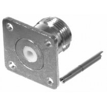 RF Industries Conector Coaxial N Hembra, con Montaje de 4 Perforaciones