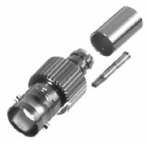 RF Industries Conector Coaxial BNC Hembra, Níquel