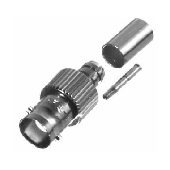 RF Industries Conector Coaxial BNC Hembra, Níquel