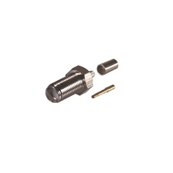 RF Industries Conector Coaxial SMA Hembra, Níquel