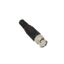 Epcom Conector Coaxial BNC Macho, Negro/Plata/Rojo