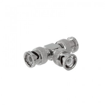 Conector Coaxial BNC Macho, Tipo T, Latón