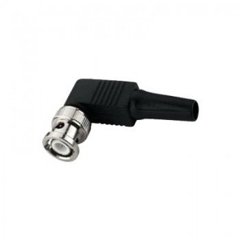 Epcom Conector Coaxial BNC Macho, Negro/Acero Inoxidable