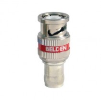 Belden Conector Coaxial RG-59, Rojo/Plata