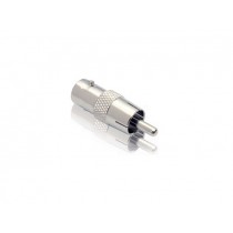 Venti Conector BNC Macho - RCA Hembra, Cromo