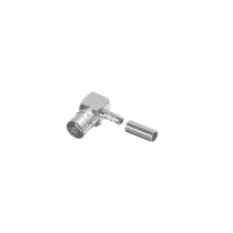 RF Industries Conector Coaxial de Anillo Plegable SMB Macho, Plata