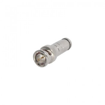 Epcom Conector Coaxial BNC Macho, de Compresión, Latón