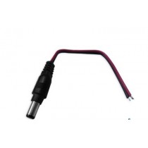 Meriva Security Cable Tipo Pigtail C Macho, 30cm, Negro/Rojo