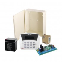 PIMA Kit de Alarma Hunter8, 8 a 16 Zonas, Inalámbrico - incluye Panel de Alarma, Teclado, Gabinete, Batería y Transformador
