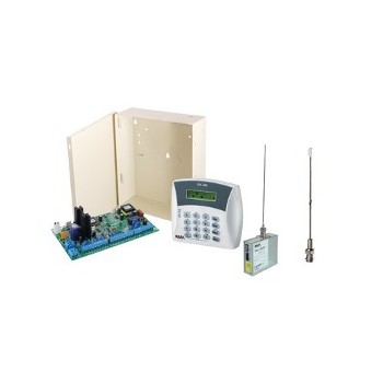 PIMA Kit Sistema de AlarmaHibrido de 8 a 16 Zonas H8-RXN400-TRUH, Inalámbrico, incluye Panel, Teclado y Gabinete