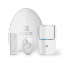 Ezviz Kit de Alarma Inteligente BS-113A, Inalámbrico, Incluye Hub, Sensor PIR, Contacto de Movimiento y Control Remoto