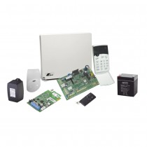 Crow Kit Sistema de Alarma RUNNER4/8-RFK1, Alámbrico, Incluye Panel/2x Contactos/Detector de Movimientos/Llavero RF/ Batería