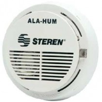 Steren Alarma de Humo con Zumbador ALA-HUM, 9V, 85Db, Blanco