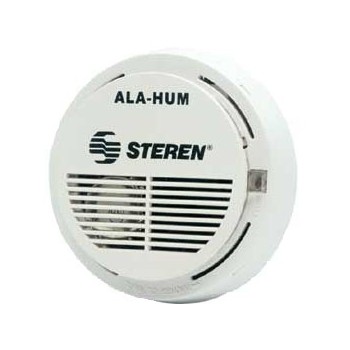 Steren Alarma de Humo con Zumbador ALA-HUM, 9V, 85Db, Blanco