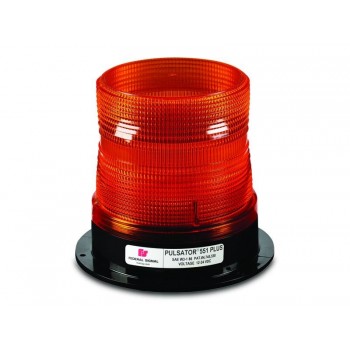 Federal Signal Luz Estroboscópica PULSATOR 551 PLUS, Alámbrico, 12-48VCD, Rojo