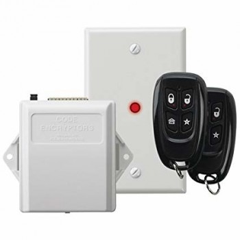 Honeywell Control Remoto de 4 Botones, Inalámbrico, Negro/Blanco, para Honeywell/DSC/GE-Caddex/Napco