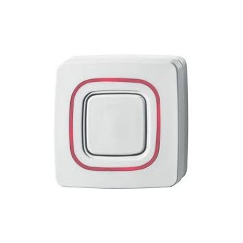 Interlogix Botón de Pánico TX-E121, Alámbrico, Rojo/Blanco