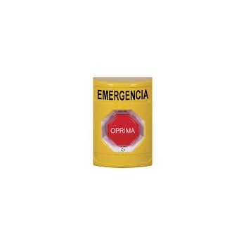 STI Botón de Emergencia SS-2209EM-ES, Alámbrico, Rojo/Amarillo