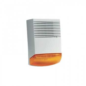 SFire Sirena Exterior SF1, 120db, 5W, Blanca/Rojo