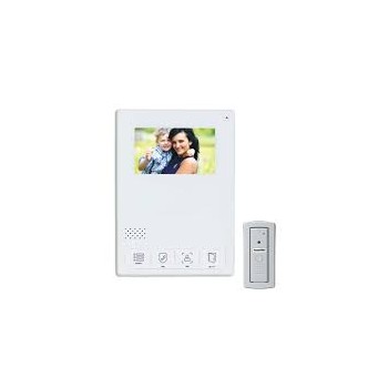 AccessPRO Kit de Videoportero TVPRO-400W, Monitor 4.3", Alámbrico, Blanco