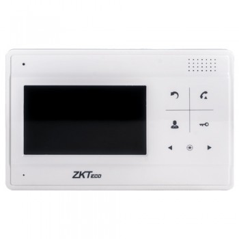 ZKTeco Videoportero VDPI-A2, Monitor 4.3", Altavoz, Alámbrico, Blanco