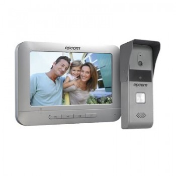 Epcom Kit de Videoportero con Pantalla LCD 7'' EP1000A, Alámbrico, Altavoz, Gris