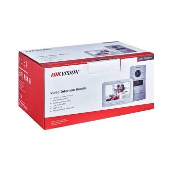 Hikvision Videoportero DS-KIS601 con Monitor Touch 7", Altavoz, Inalámbrico, Plata/Blanco