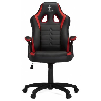 HHGears Silla Gamer SM-115, hasta 90kg, Negro/Rojo - Envío Gratis