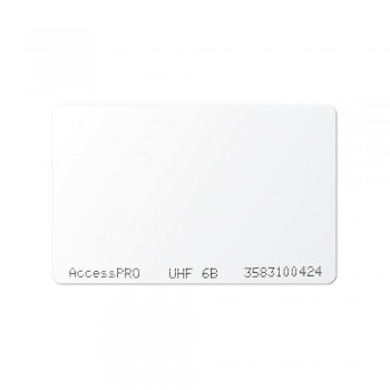 AccessPRO Tarjeta de Proximidad ACCESS-CARD-6B, 5.4 x 8.5cm, Blanco