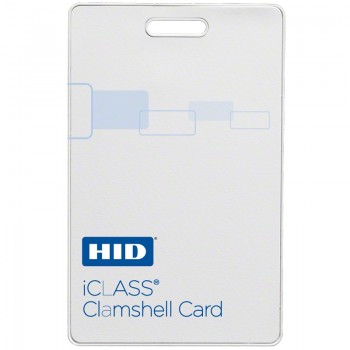 HID Tarjeta iClass Clamshell, 5.4 x 8.5cm, Blanco