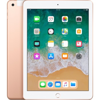 Apple iPad Retina 9.7'', 128GB, 2048 x 1536 Pixeles, iOS 11, Wi-Fi, Bluetooth 4.2, Oro (Mayo 2018)