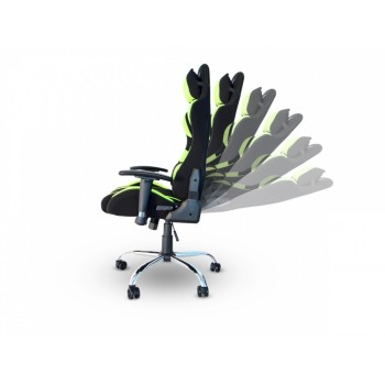 Naceb Silla Gamer Viper, hasta 140Kg, Negro/Verde - Envío Gratis