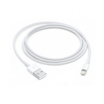Apple Cable USB-A Macho - Lightning Macho, 1 Metro, Blanco