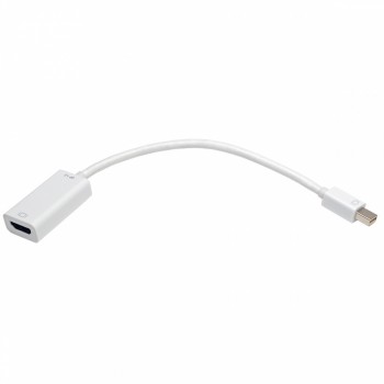 Tripp Lite Cable Adaptador Mini DisplayPort Macho - HDMI Hembra, 15cm, Blanco