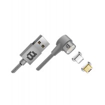Blackpcs Cable CASMLPML-2 USB-A Macho - Lightning/Micro USB Macho, 1 Metro, Plata