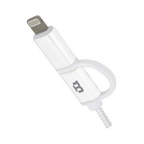 Blackpcs Cable CAWMLT-1 USB-A Macho - Lightning/Micro USB Macho, 1 Metro, Blanco