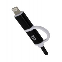 Blackpcs Cable CABLMLT-1 USB-A Macho - Lightning/Micro USB Macho, 1 Metro, Negro