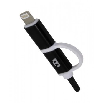Blackpcs Cable CABLMLT-1 USB-A Macho - Lightning/Micro USB Macho, 1 Metro, Negro