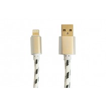 OvalTech Cable USB Macho - Lightning Macho, 1 Metro, Blanco