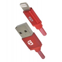 Blackpcs Cable CARLPR-1 USB A Macho - Lightning Macho, 1 Metro, Rojo