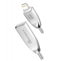 Blackpcs Cable CASLM-2 Lightning Macho - USB Macho, 1 Metros, Plata