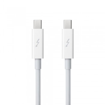 Apple Cable Thunderbolt 2.0 Macho - Thunderbolt 2.0 Macho, 2 Metros, Blanco