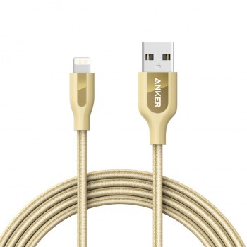 Anker Cable PowerLine+ USB A Macho - Lightning Macho, 1.8 Metros, Oro