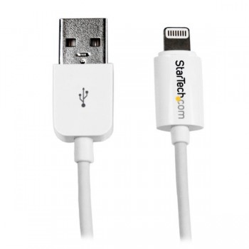 StarTech.com Cable Lightning 8-pin - USB A 2.0, 30cm, Blanco, para iPod/iPhone/iPad