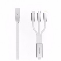 Vorago Cable USB A Macho - Lightning Macho, 1.3 Metros, Plata