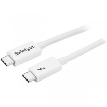 StarTech.com Cable Thunderbolt 3 Macho - Thunderbolt 3 Macho, 2 Metros, Blanco