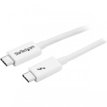 StarTech.com Cable Thunderbolt 3 Macho - Thunderbolt 3 Macho, 2 Metros, Blanco